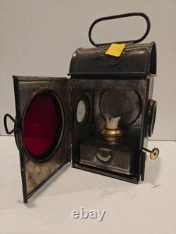 Sherwood Kerosene Oil Lamp Railroad Conductor Safety Lantern ER 1955 SNLW vtg
