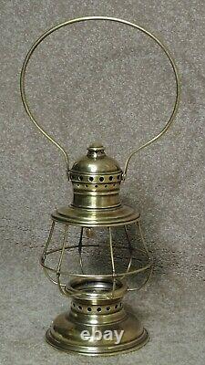 Shiny Ct Ham Brass Conductor Railroad Lantern Cage (2)