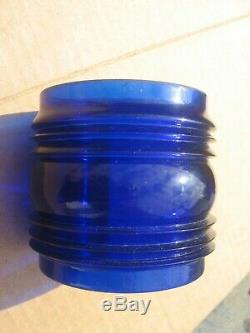 Short 3-1/4 Inches Blue Rr Railroad Lantern Globe