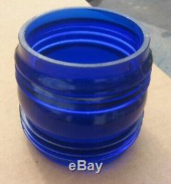 Short 3-1/4 Inches Blue Rr Railroad Lantern Globe