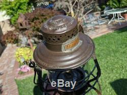 Southern Pacific 1892 A&w Railroad Lantern Matching Cast 6 Ext. Base Globe Nice