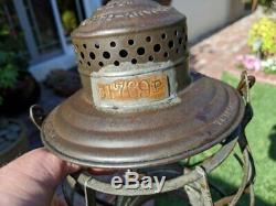 Southern Pacific 1892 A&w Railroad Lantern Matching Cast 6 Ext. Base Globe Nice