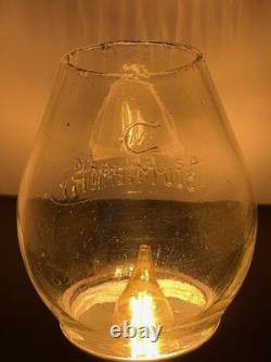 Southern Ry Railroad Clear Corning Tall Globe For Lantern