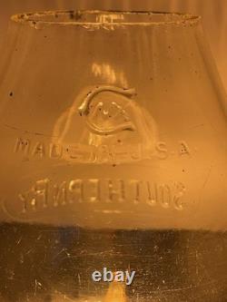 Southern Ry Railroad Clear Corning Tall Globe For Lantern