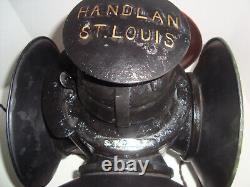 St Louis San Francisco Railroad Lantern Handlan Antique 4 Way Signal Lamp