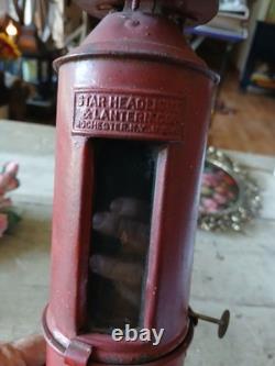 Star Headlight & Lantern Company Railroad Steam Gauge Lamp Lantern Railway Light