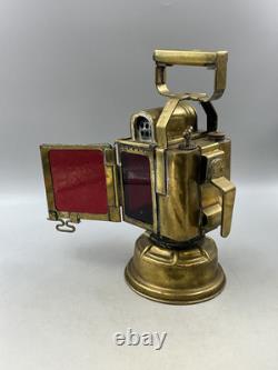 Stunning Vintage Brass French SNCF Railway Lamp