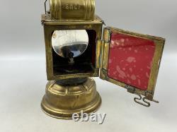 Stunning Vintage Brass French SNCF Railway Lamp