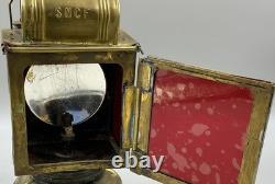 Stunning Vintage Brass French SNCF Railway Lamp
