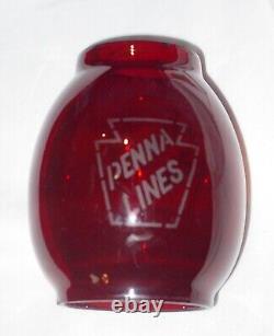 Sweet Antique Penna Lines Railroad / Pennsilvania Lines Lantern-15 1/2tx7 1/2d
