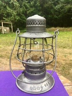 T&OC Ry Toledo & Ohio Central Railway Lantern Star Headlight Co. CC Ext Globe