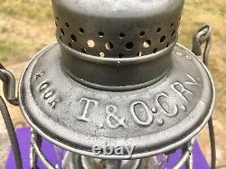 T&OC Ry Toledo & Ohio Central Railway Lantern Star Headlight Co. CC Ext Globe