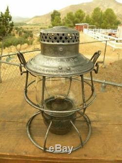 TERRA HAUTE INDIANAPOLIS & EASTERN TRACTION Co. RAILROAD LANTERN Clear Globe