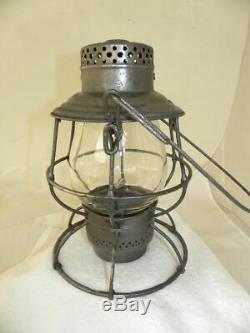 TERRA HAUTE INDIANAPOLIS & EASTERN TRACTION Co. RAILROAD LANTERN Clear Globe