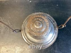 THE ADAMS 1909 MICHIGAN CENTRAL RAILROAD LANTERN WithEMB. (M. C. R. R.) RED GLOBE