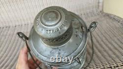 Tennessee Central C. T. Ham Bell Bottom Railroad Lantern Clear Etched Globe