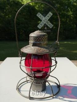 Terminal Railroad Association Of St Louis Handlan Lantern Red Cast TRRA Globe