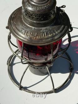 Terminal Railroad Association Of St Louis Handlan Lantern Red Cast TRRA Globe