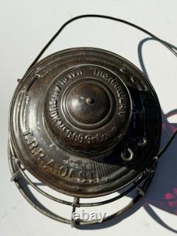 Terminal Railroad Association Of St Louis Handlan Lantern Red Cast TRRA Globe Terminal Railroad Association Of St Louis Handlan Lantern Red Cast TRRA Globe
