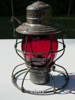Terminal Railroad Association Of St Louis Handlan Lantern Red Cast TRRA Globe