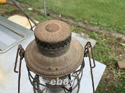 Texas & New Orleans Railroad Lantern WithCast T&NO Globe
