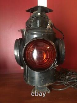 The Adlake Non Sweating Lamp Chicago Vintage 4 Way Railroad Light (16)