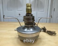 Two Aladdin Railroad Caboose Electric Oil Lamp Model 21 C Wall Mount Bracket 21C