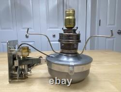 Two Aladdin Railroad Caboose Electric Oil Lamp Model 21 C Wall Mount Bracket 21C