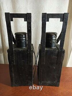 Two antique railroad lanterns. USSR. 1954. Original