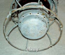 U. P. Railroad lantern RED lens Adams westlake co lantern