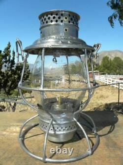 UNION PACIFIC RAILROAD LANTERN Clear Cast Overland Route Lantern Globe