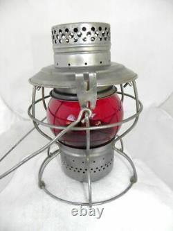 UNION PACIFIC RAILROAD LANTERN Signal Red Etched UP Lantern Globe