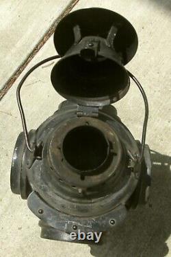 UNION PACIFIC RAILROAD SIGNAL LAMP by DRESSEL with Pot & Burner, Very Nice