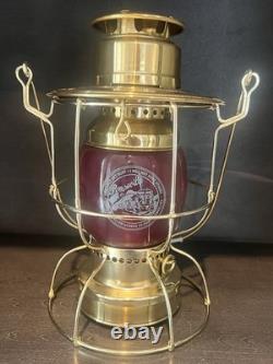 Union Pacific W. T. Kirkman Railroad Lantern Train Roseville Red Globe New