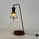 Unique Early 20th Century Industrial Table Lamp in Magical Railway Lantern Desig