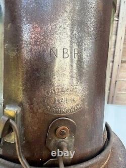 Unusual Old Nbr Railway Lamp Bulpuitt 1916 Ww1 North British Railway