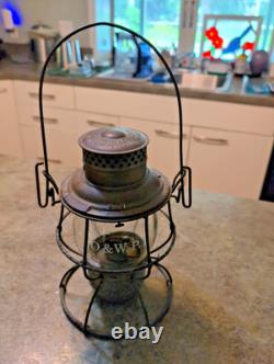 VERY RARE Antique Adlake Railroad Lantern O & W P Railway Oregon Water & Power