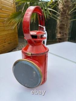 VINTAGE 3 Aspect LONDON TRANSPORT RAILWAY LAMP with BRASS BURNER