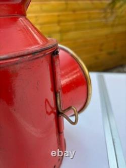 VINTAGE 3 Aspect LONDON TRANSPORT RAILWAY LAMP with BRASS BURNER