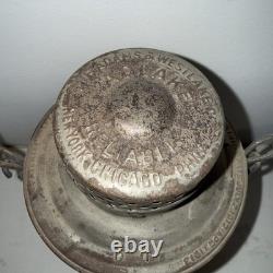 VINTAGE ADAMS & WESTLAKE (N. Y. C. R. R) NEW YORK CENTRAL RAILROAD LANTERN WithGLOBE