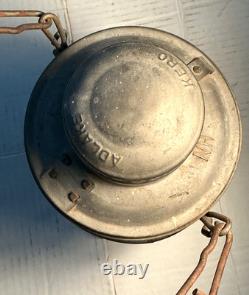 VINTAGE ADLAKE KERO N. H RAILROAD LANTERN WithVINTAGE COBOLT KOPP GLOBE VERY RARE