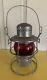 VINTAGE ADLAKE KERO RR LANTERN WITH ADLAKE KERO RED GLOBE IHB RAILROAD Unused