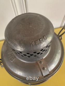 VINTAGE ADLAKE KERO RR LANTERN WITH ADLAKE KERO RED GLOBE IHB RAILROAD Unused