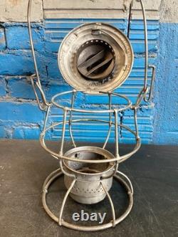 VINTAGE ADLAKE MICHIGAN CENTRAL RAILROAD LANTERN WithEMBOSSED (M. C. R. R.) GLOBE