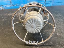VINTAGE ADLAKE PENNSYLVANIA LINES RAILROAD LANTERN WithEMBOSSED PENN. LINES GLOBE