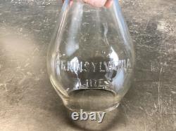 VINTAGE ADLAKE PENNSYLVANIA LINES RAILROAD LANTERN WithEMBOSSED PENN. LINES GLOBE