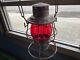 VINTAGE ADLAKE RELIABLE (I. C. R. R) ILLINOIS CENTRAL RAILROAD LANTERN WithRED GLOBE