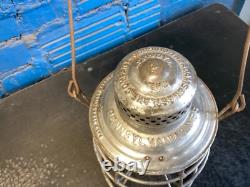 VINTAGE ADLAKE THE ADAMS PENNSYLVANIA LINES RAILROAD LANTERN WithETCHED GLOBE