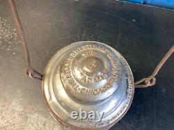VINTAGE ADLAKE THE ADAMS PENNSYLVANIA LINES RAILROAD LANTERN WithETCHED GLOBE