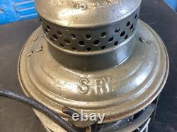 VINTAGE ARMSPEAR(S. Ry)SOUTHERN RAILWAY RAILROAD LANTERN WithEMB. SOUTHERN Ry GLOBE